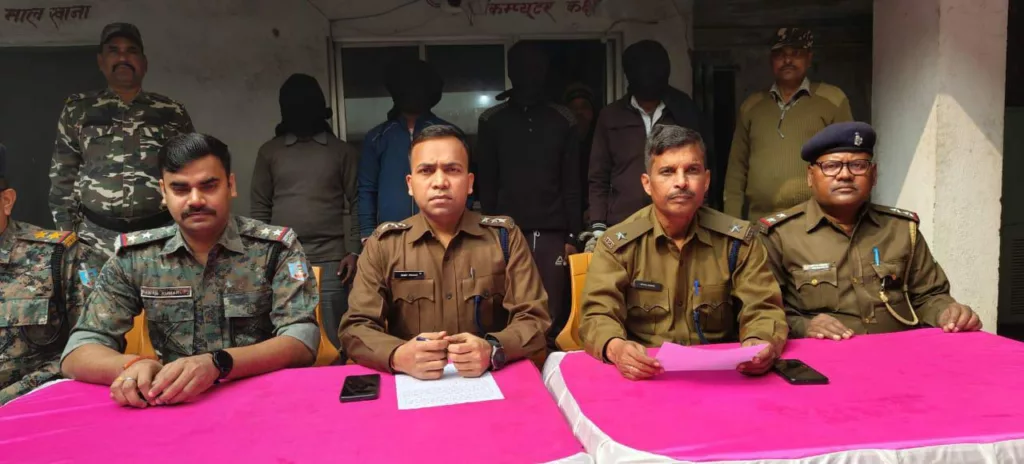 सुपारी देकर कराये गए हत्या मामले में 4 अपराधियों को पुलिस ने दबोचा