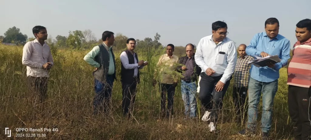 राष्ट्रीय खाद्य सुरक्षा मिशन योजना के तहत किए जा रहे गतिविधियों का केन्द्रीय टीम के निदेशक, चावल विकास निदेशालय (पटना) द्वारा निरीक्षण किया गया